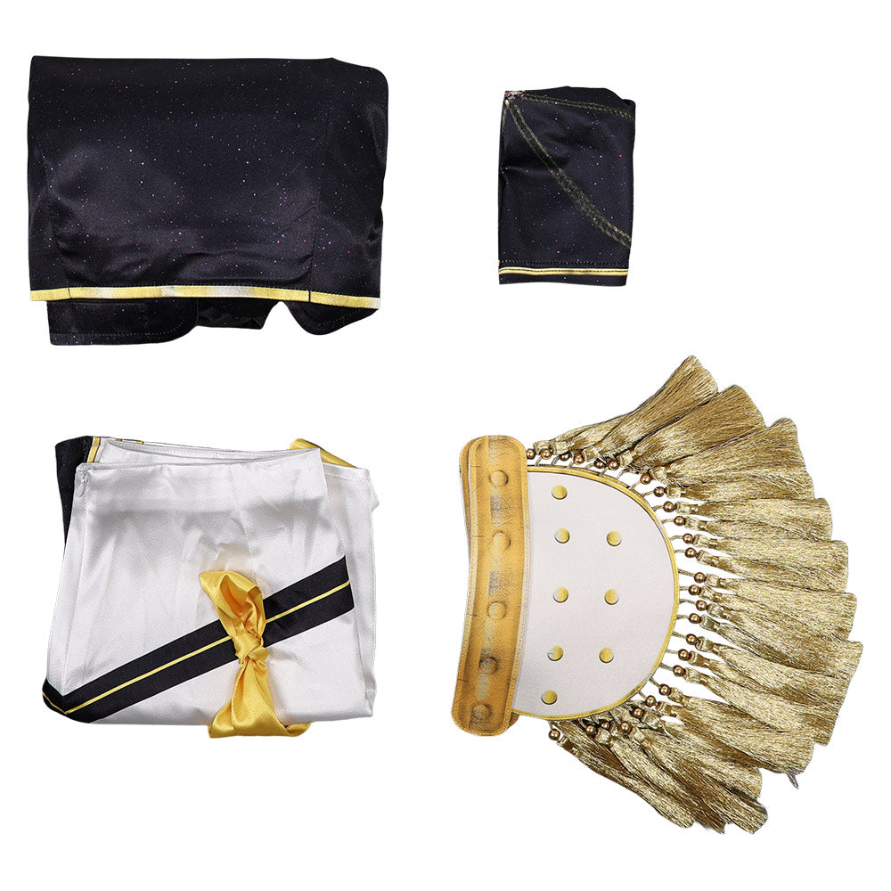 Kpop Demon Hunters Mira Gold Outfits schwarz Cosplay Kostüm
