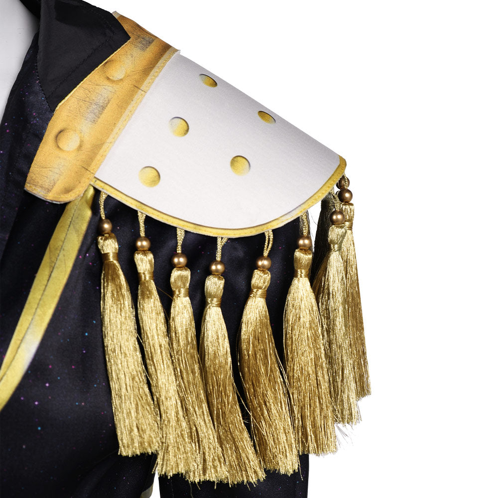 Kpop Demon Hunters Mira Gold Outfits schwarz Cosplay Kostüm