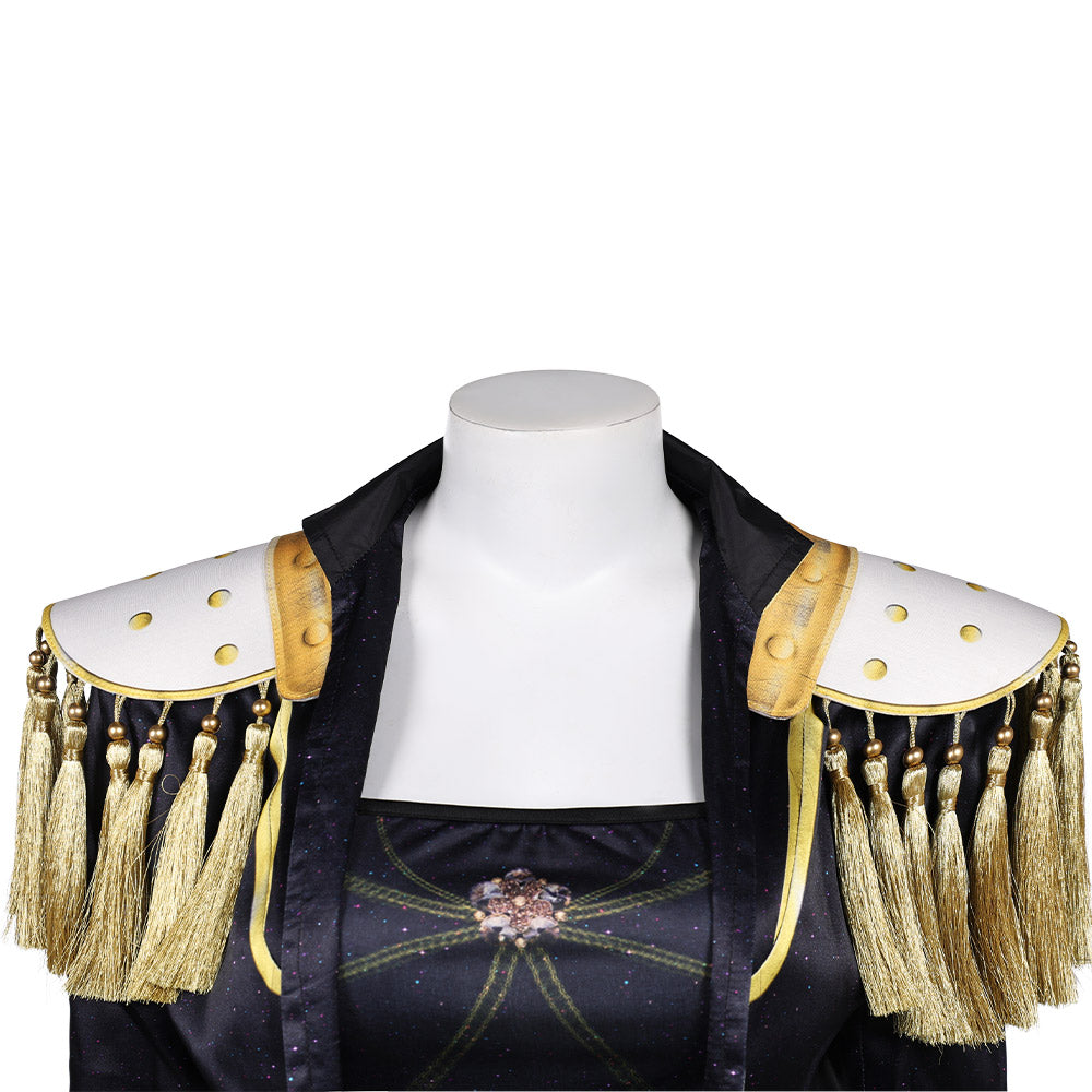 Kpop Demon Hunters Mira Gold Outfits schwarz Cosplay Kostüm