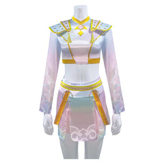 KPOP Demon Hunters Zoey weiß Outfits Cosplay Kostüm Set