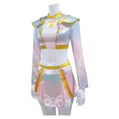 KPOP Demon Hunters Zoey weiß Outfits Cosplay Kostüm Set