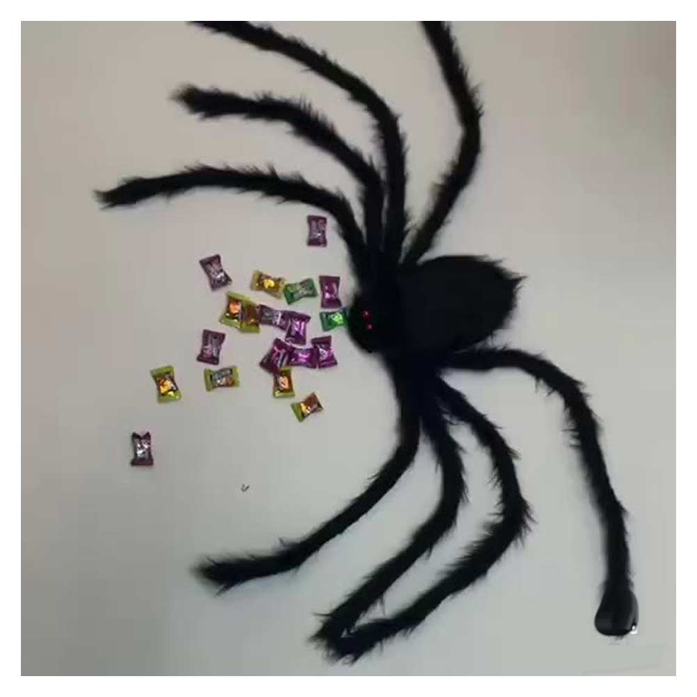 Kreative Süßigkeiten Tasche Spinne Make-up Ball Requisiten Halloween Party Bunte Riemen Große Spinne