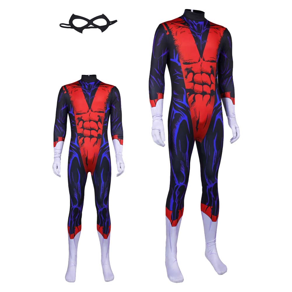 Kurt Wagner rot Kostüm Set X-Men '97 Kurt Wagner Cosplay Outfit
