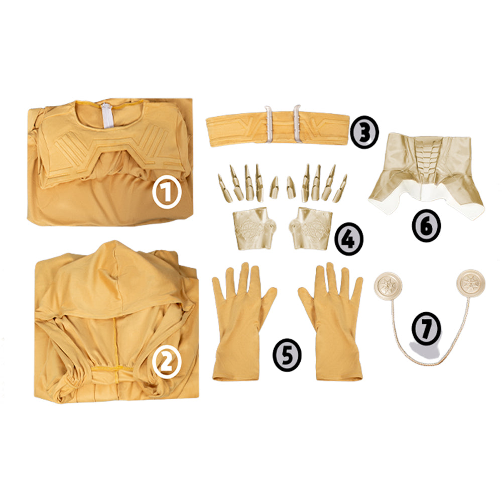 Latverian Witch gold Kostüm Set Avengers: Doomsday Latverian Witch Cosplay Outfit
