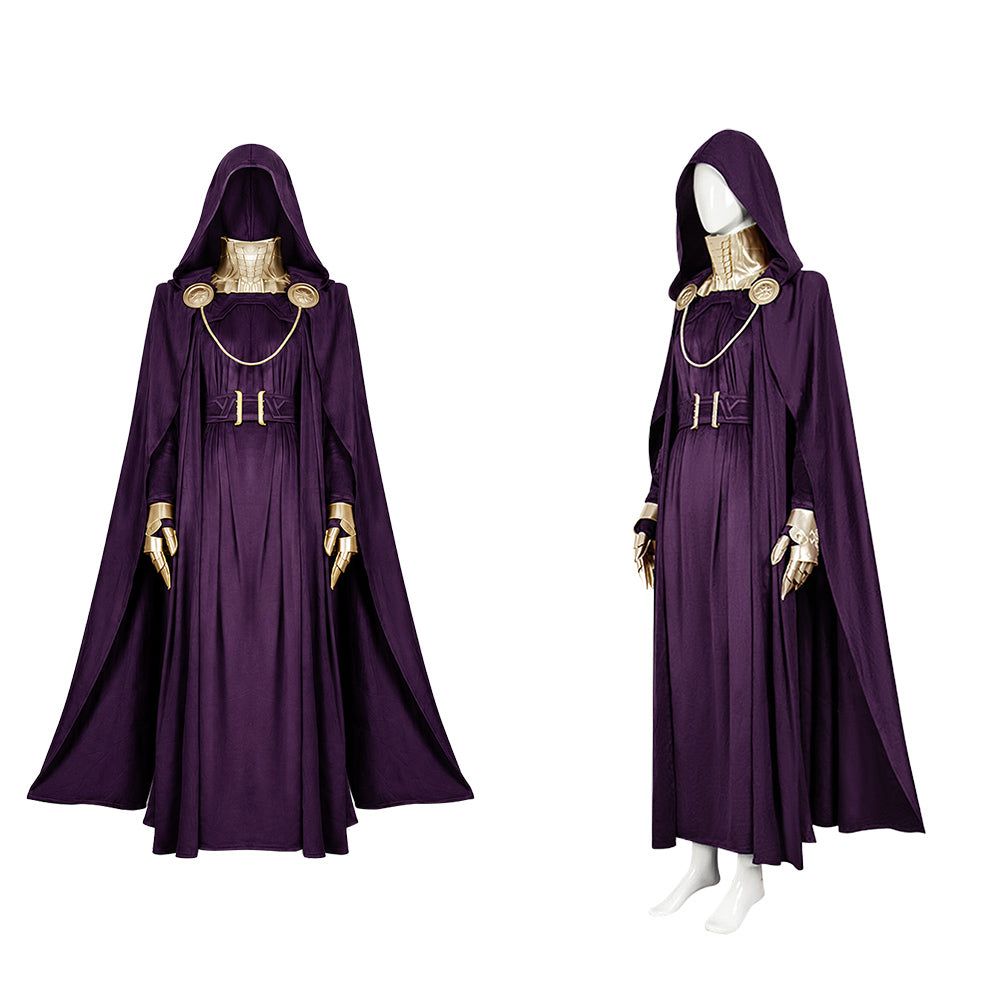 Latverian Witch lila Kostüm Set Avengers: Doomsday Latverian Witch Cosplay Outfit