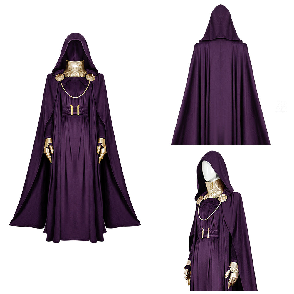 Latverian Witch lila Kostüm Set Avengers: Doomsday Latverian Witch Cosplay Outfit