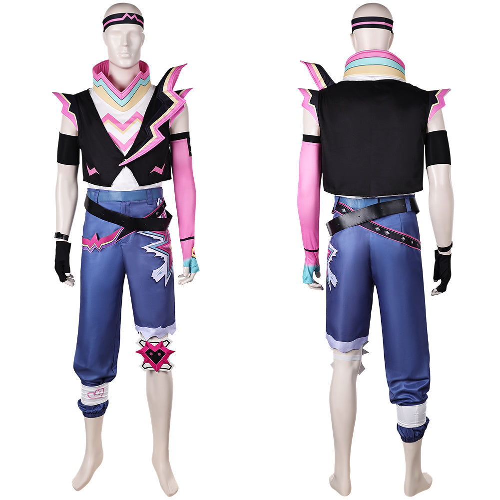 League of Legends Lovestruck Ekko Wild Rift Ekko Kostüm Cosplay Outfits