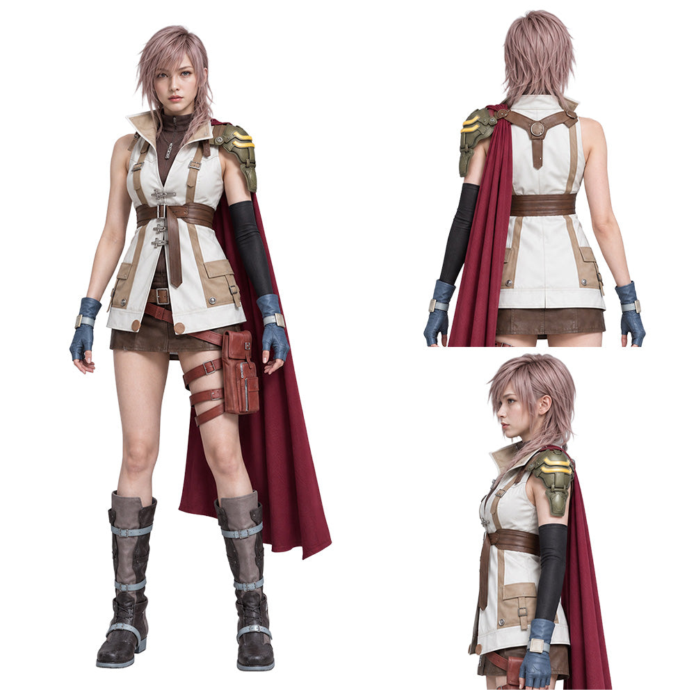 Lightning weiß Kostüm Set Final Fantasy XIII Lightning Cosplay Outfit