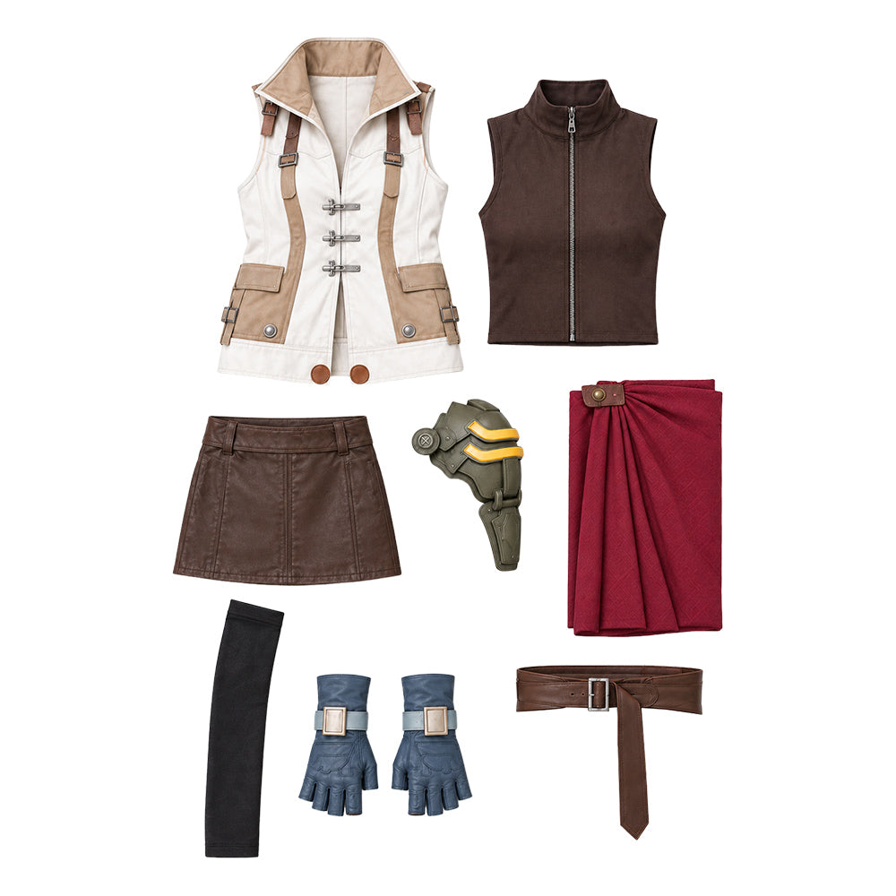 Lightning weiß Kostüm Set Final Fantasy XIII Lightning Cosplay Outfit