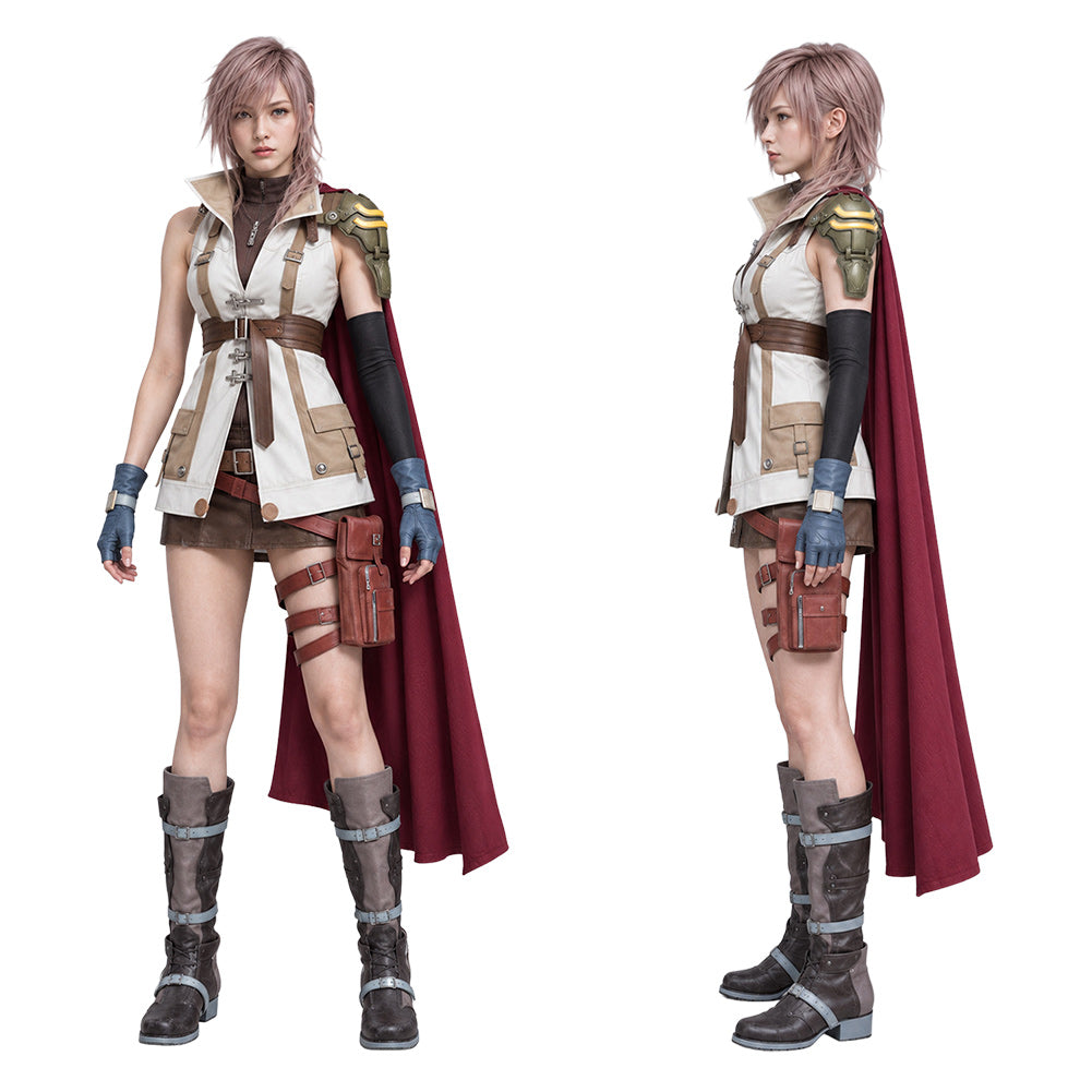 Lightning weiß Kostüm Set Final Fantasy XIII Lightning Cosplay Outfit