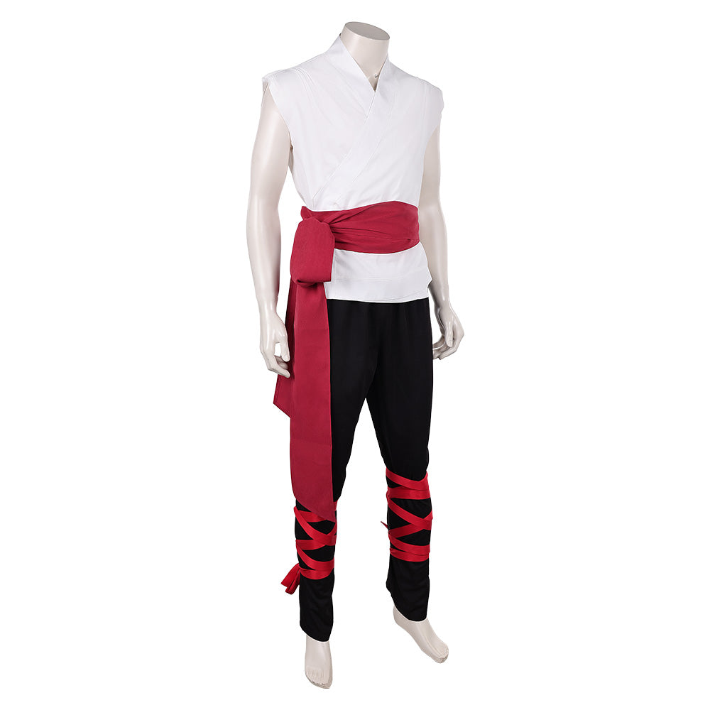 Liu Kang weiß Kostüm Set Mortal Kombat 2 Liu Kang Cosplay Outfit