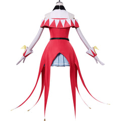 Luce Rubis rot weiß Kostüm Set The Exiled Heavy Knight Knows How to Game the System Luce Rubis Cosplay Outfit