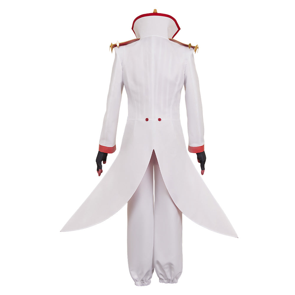 Lucifer Morningstar weiß Outfit Hellaverse Hazbin Hotel Lucifer Cosplay Kostüm