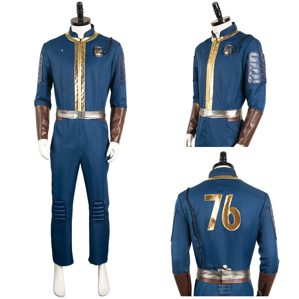 Lucy Fallout Vaultbewohner Jumpsuit Vault 76 Cosplay Kostüm Halloween Karneval Outfits