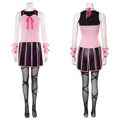 Lucy Steel Outfit JoJo's Bizarre Adventure Lucy Cosplay rosa Kostüm