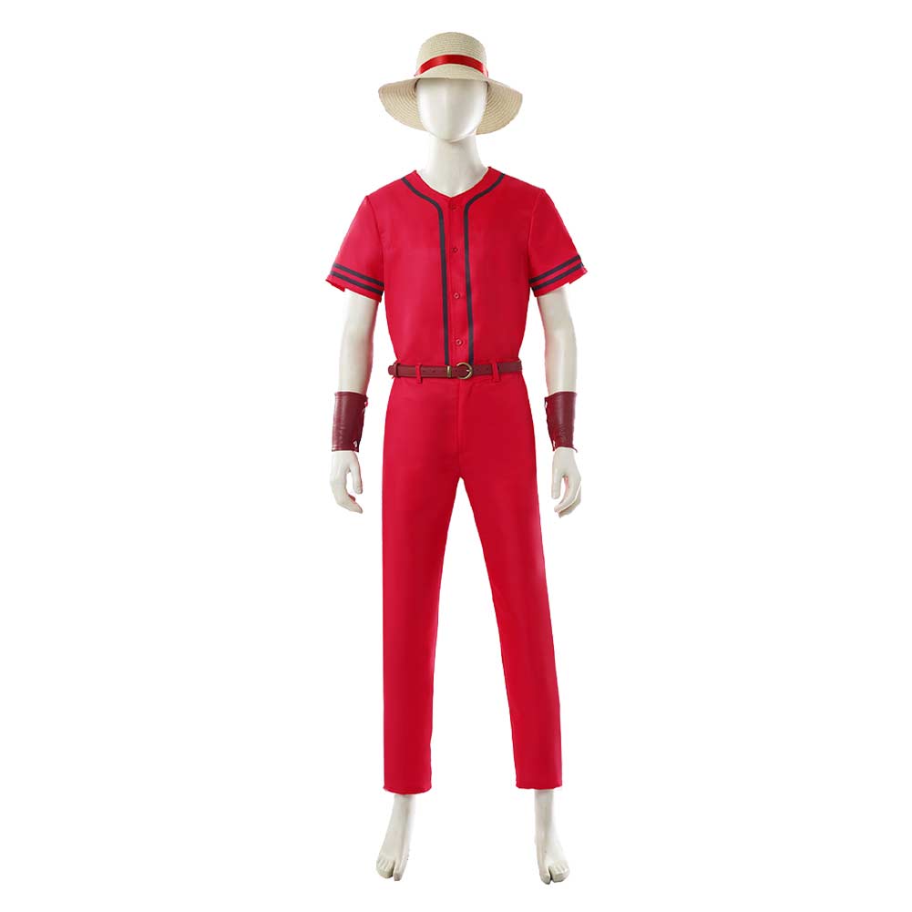 Luffy rot Outfit One Piece: Into The Grand Line - Fan Event Luffy Cosplay Kostüm