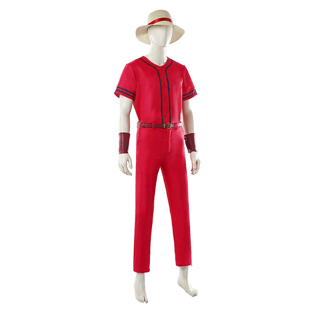 Luffy rot Outfit One Piece: Into The Grand Line - Fan Event Luffy Cosplay Kostüm
