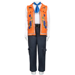 Luis Madrigal Kinder orange Kostüm Set Descendants: Wicked Wonderland Luis Madrigal Cosplay Outfit