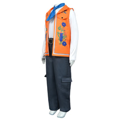 Luis Madrigal Kinder orange Kostüm Set Descendants: Wicked Wonderland Luis Madrigal Cosplay Outfit