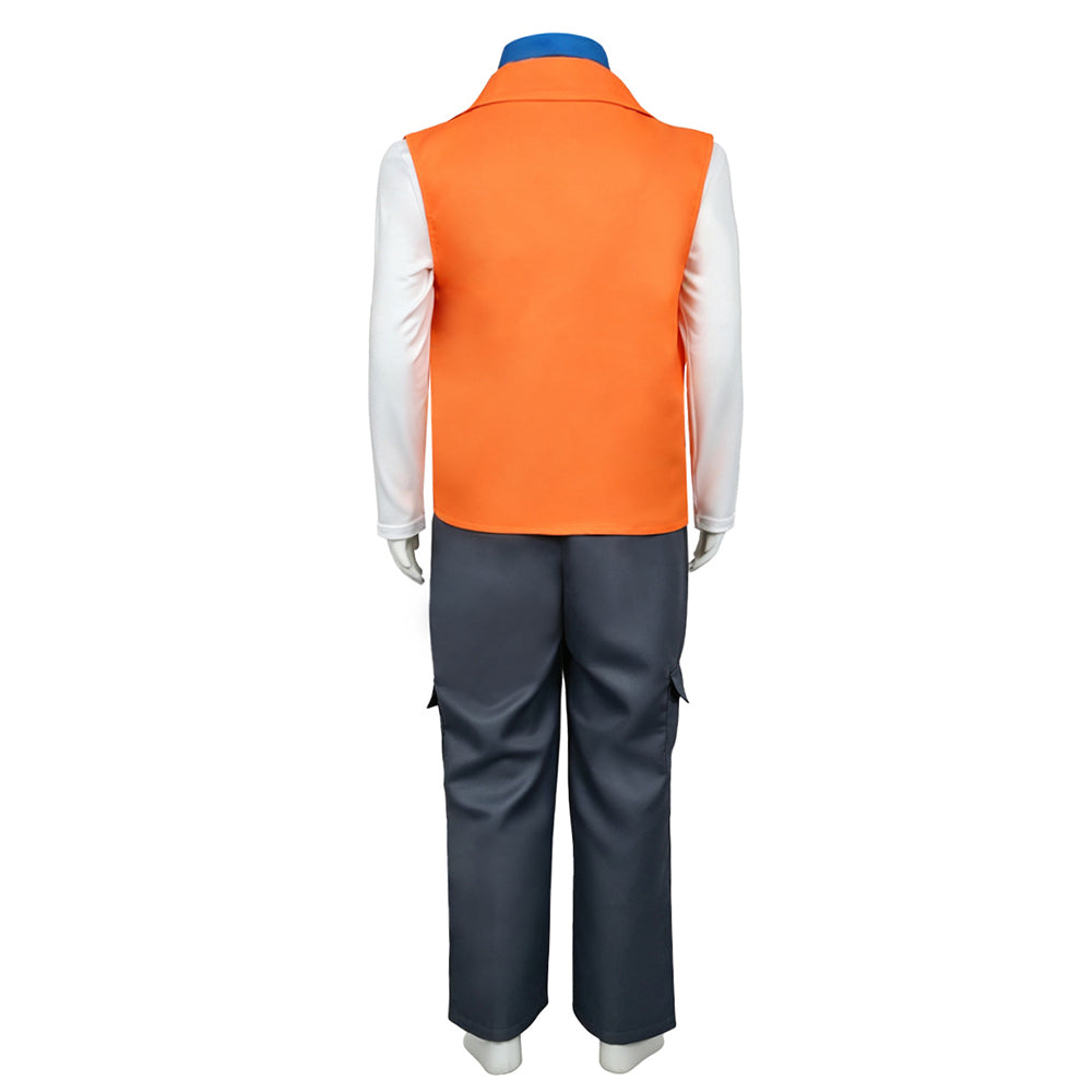 Luis Madrigal Kinder orange Kostüm Set Descendants: Wicked Wonderland Luis Madrigal Cosplay Outfit