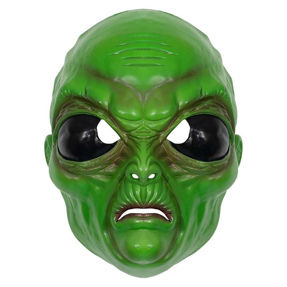 Lustige grüne Alien Maske Cosplay Latex Masken Helm Maskerade Halloween Party Kostüm Requisiten