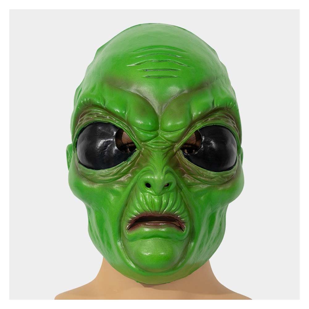 Lustige grüne Alien Maske Cosplay Latex Masken Helm Maskerade Halloween Party Kostüm Requisiten