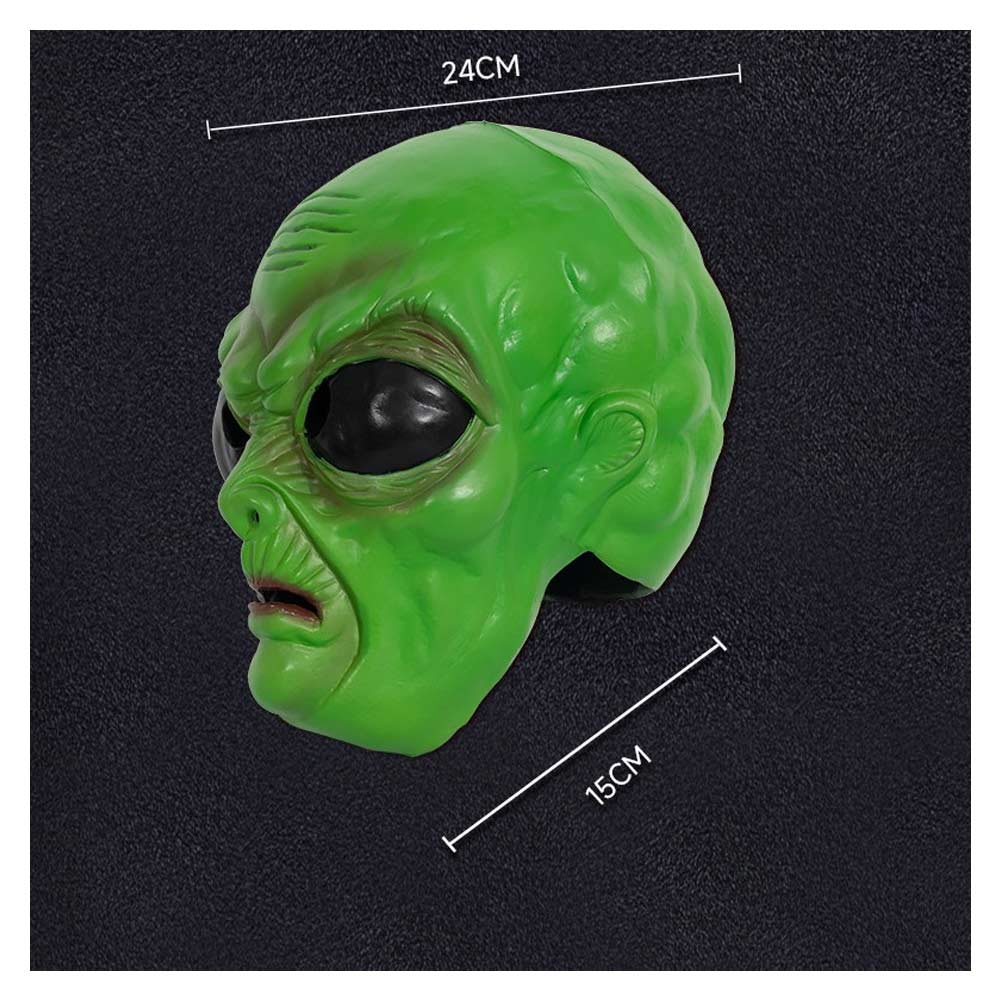 Lustige grüne Alien Maske Cosplay Latex Masken Helm Maskerade Halloween Party Kostüm Requisiten