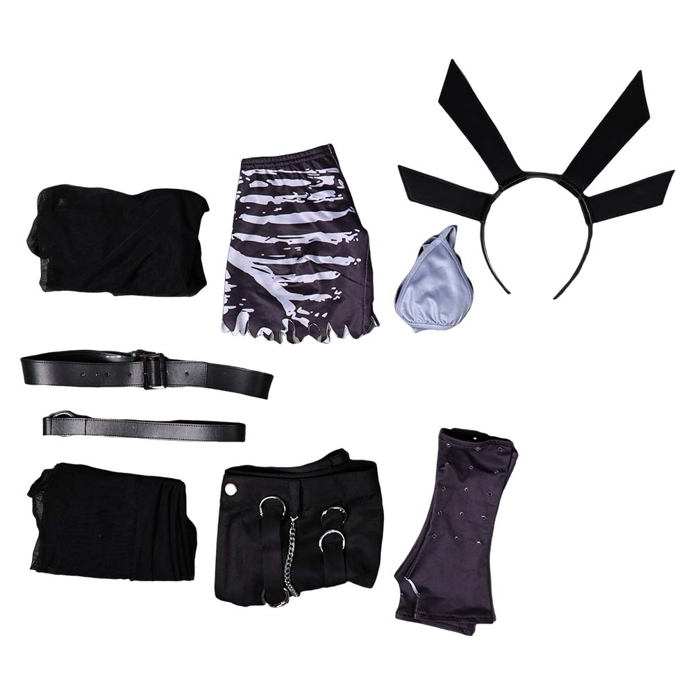 M-Rivals Magik schwarz Punk Kostüm Cosplay Outfits