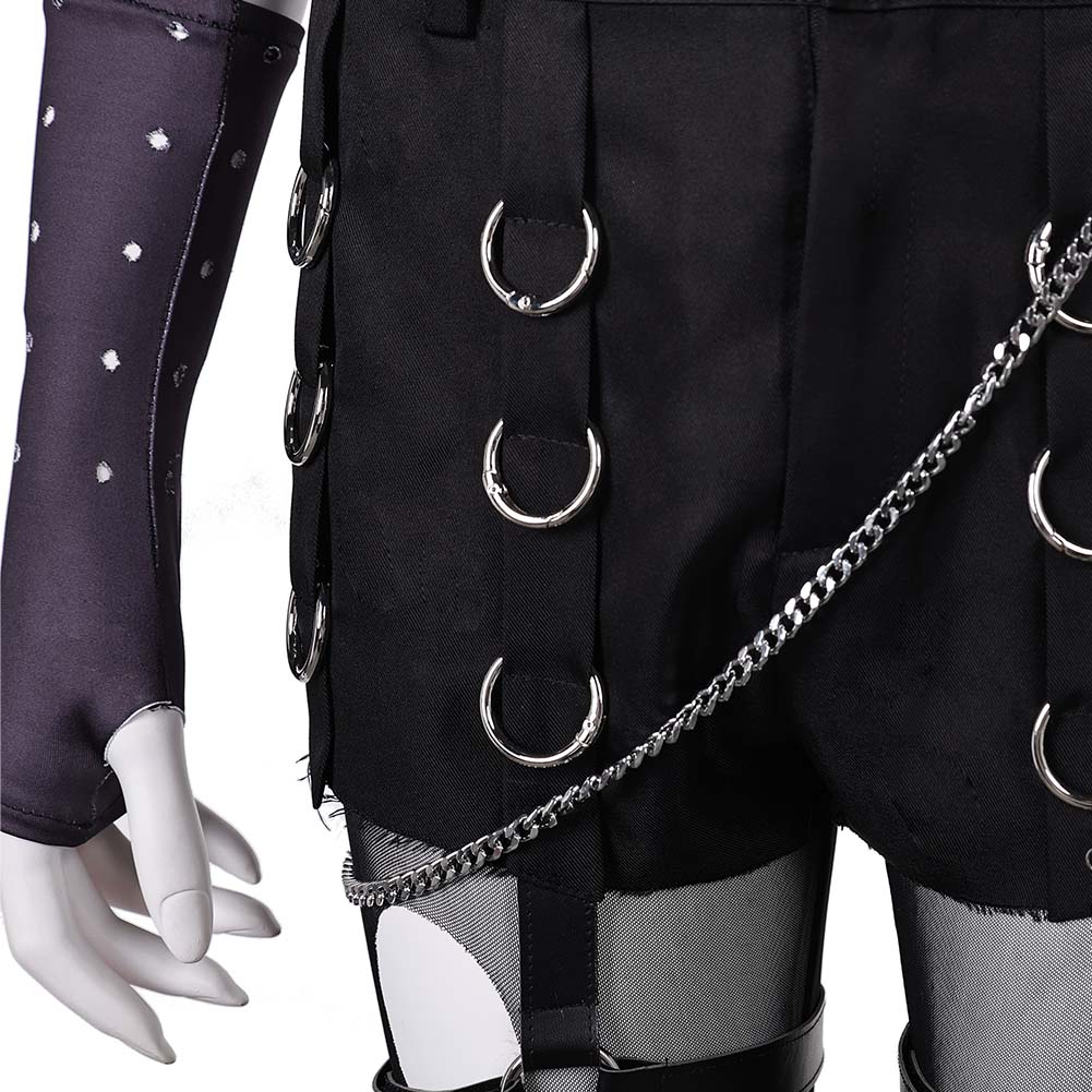 M-Rivals Magik schwarz Punk Kostüm Cosplay Outfits