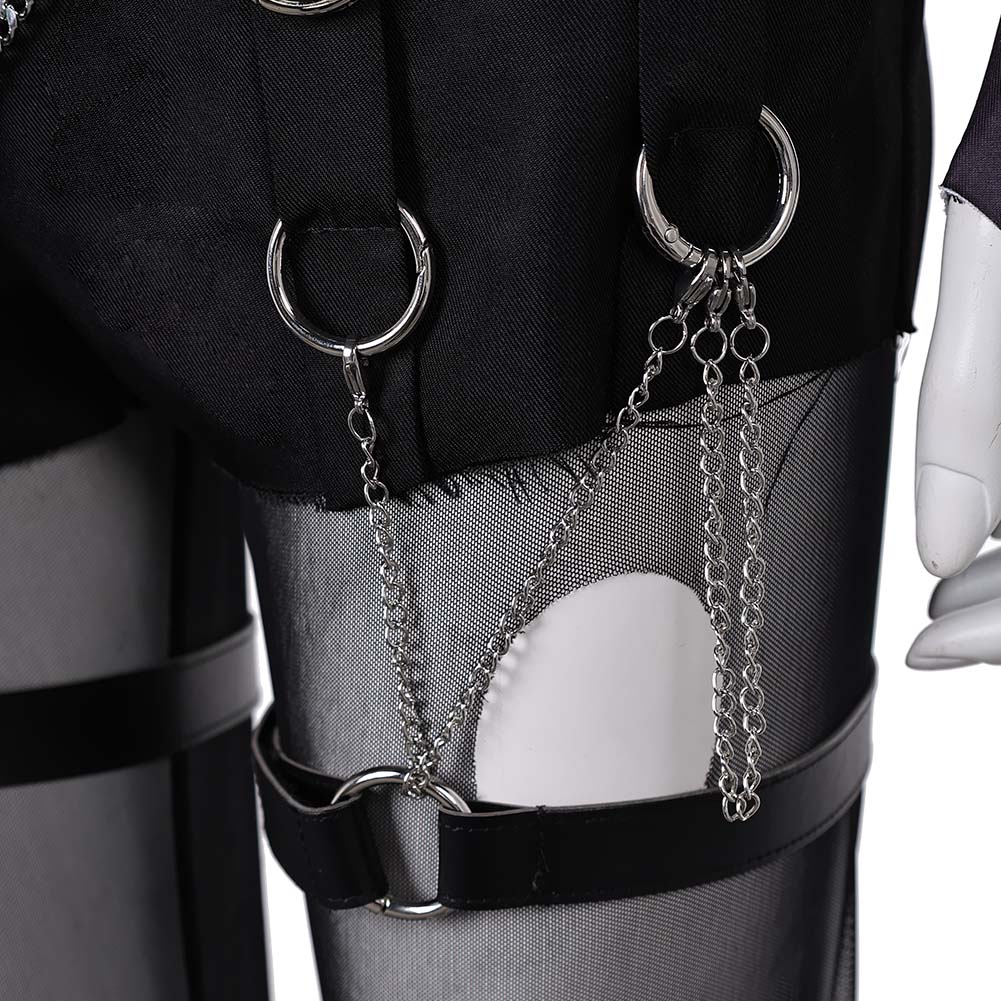 M-Rivals Magik schwarz Punk Kostüm Cosplay Outfits