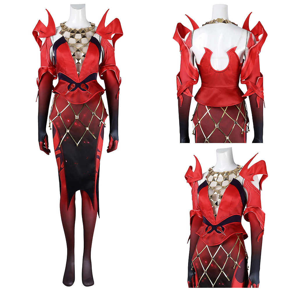 M-Rivals Scarlet Witch Wanda Cosplay Kostüm Set