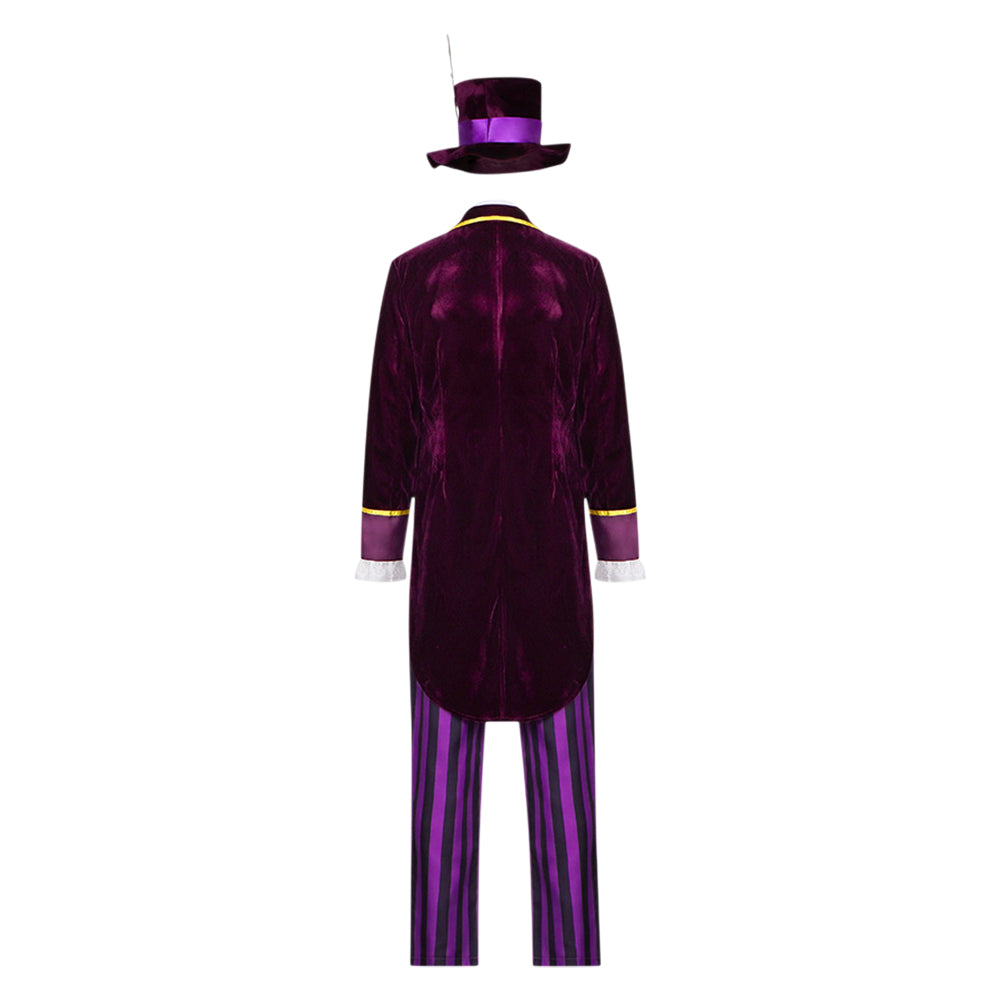 Mad Hatter lila Kostüm Set Alice in Wonderland Mad Hatter Cosplay Outfit