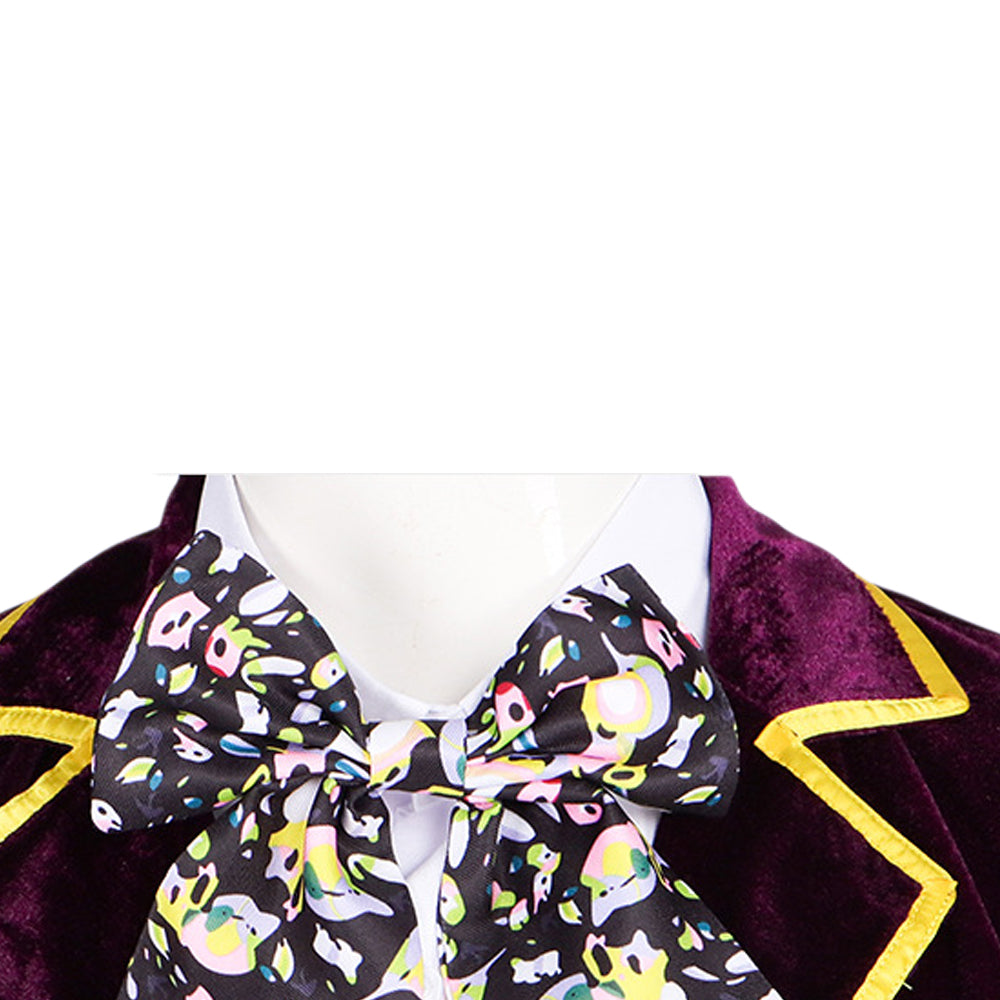 Mad Hatter lila Kostüm Set Alice in Wonderland Mad Hatter Cosplay Outfit