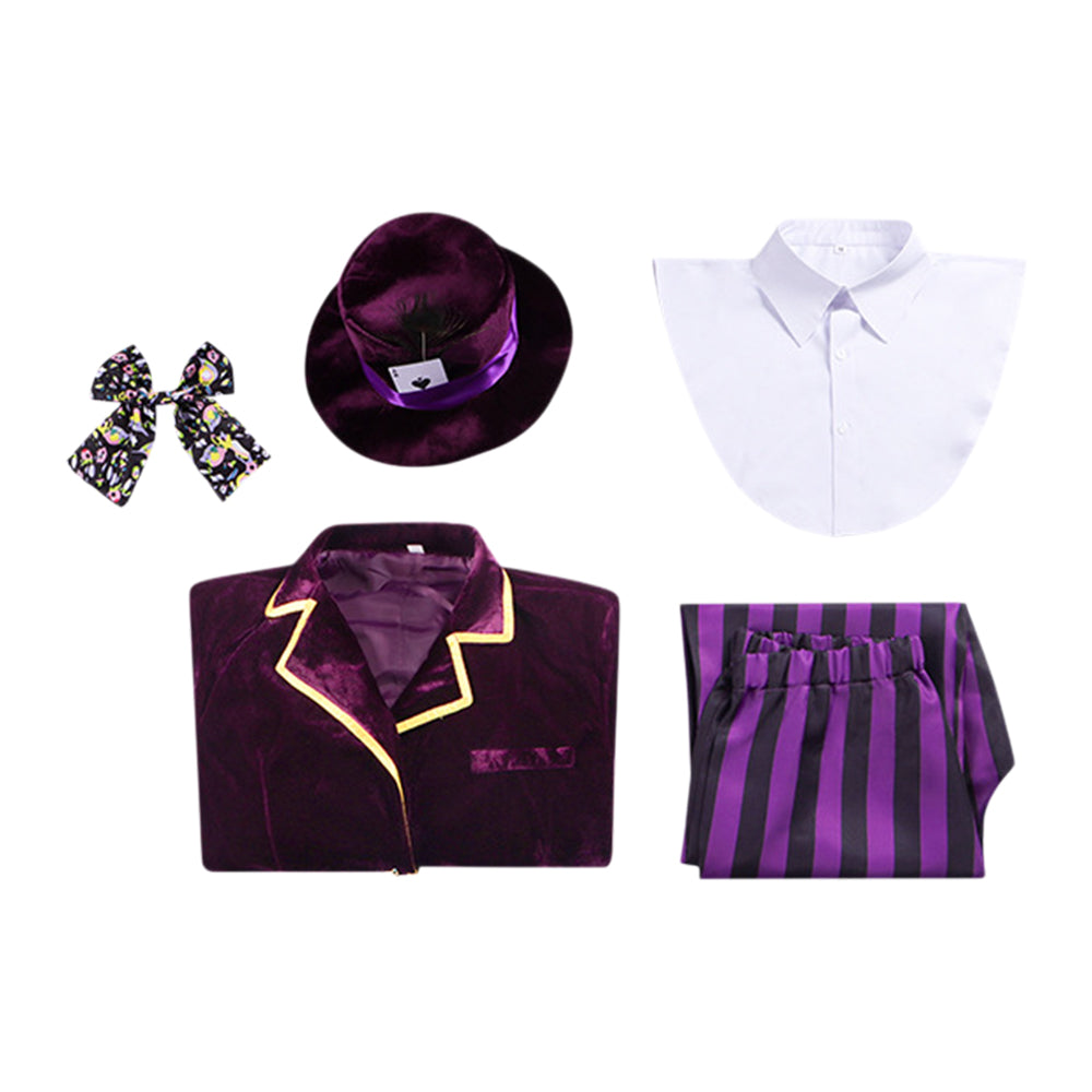 Mad Hatter lila Kostüm Set Alice in Wonderland Mad Hatter Cosplay Outfit