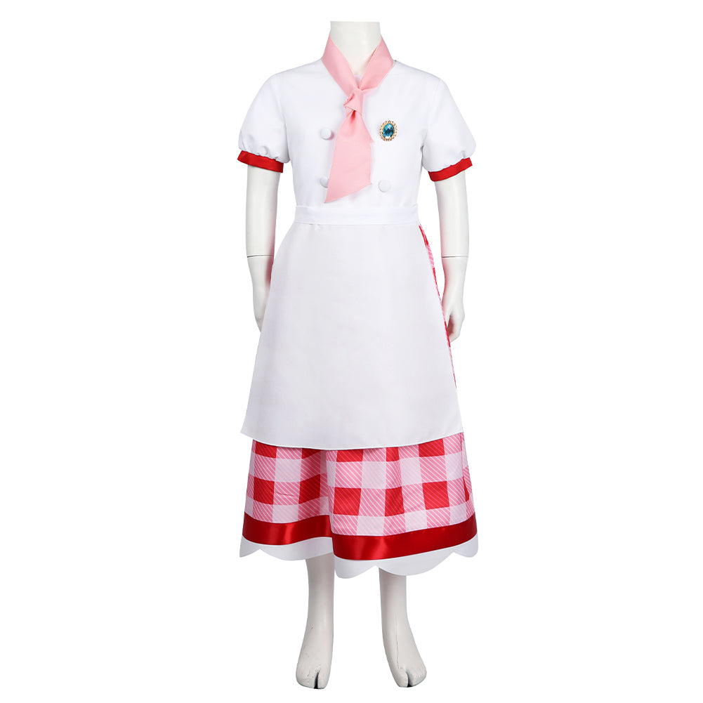 Mädchen Dienstmädchen Uniform Princess Peach: Showtime! Patissiere Peach Cosplay Outfits