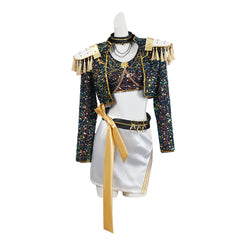 Mädchen Kinder Huntrix Mira Golden schwarz Kostüm Cosplay Outfits