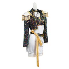 Mädchen Kinder Huntrix Mira Golden schwarz Kostüm Cosplay Outfits
