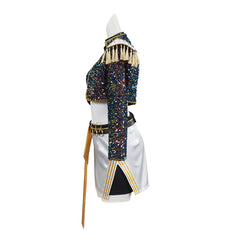 Mädchen Kinder Huntrix Mira Golden schwarz Kostüm Cosplay Outfits