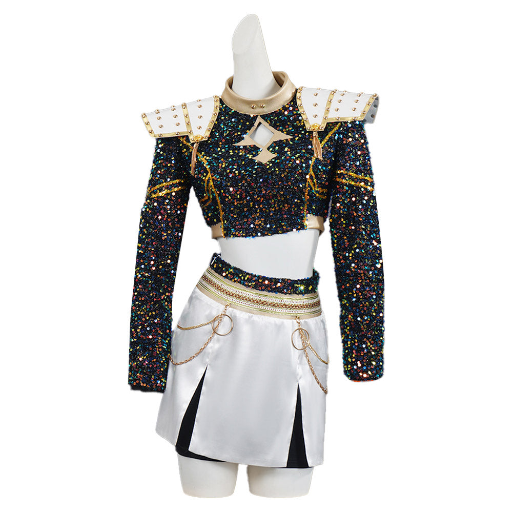 Mädchen Kinder Huntrix Zoey Golden schwarz Kostüm Cosplay Outfits