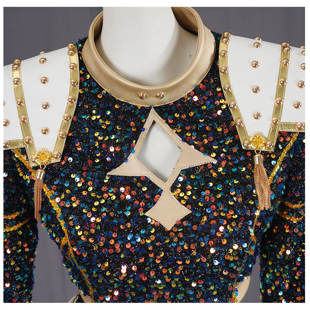 Mädchen Kinder Huntrix Zoey Golden schwarz Kostüm Cosplay Outfits