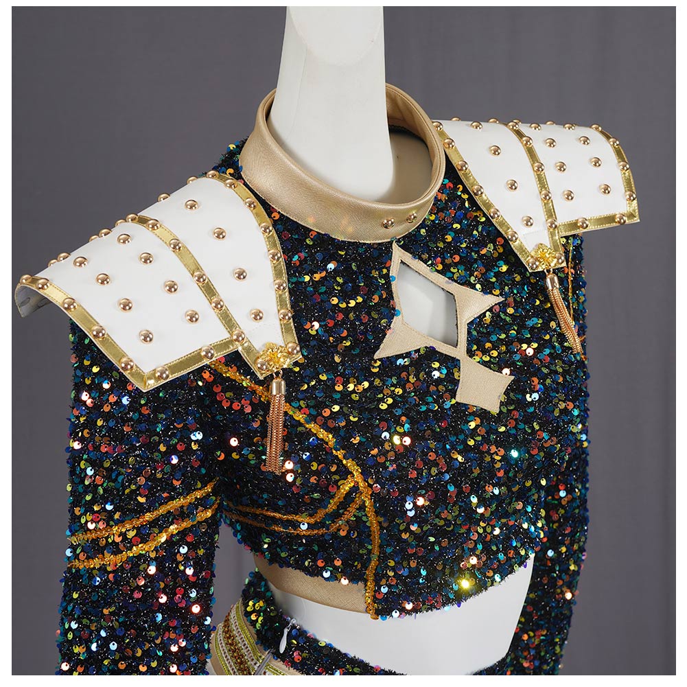 Mädchen Kinder Huntrix Zoey Golden schwarz Kostüm Cosplay Outfits