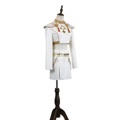 Mädchen Kinder Huntrix Zoey Golden weiß Kostüm Cosplay Outfits  