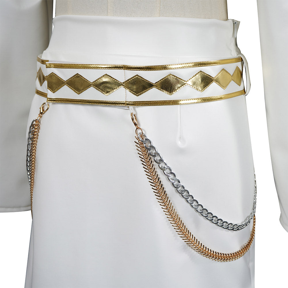 Mädchen Kinder Huntrix Zoey Golden weiß Kostüm Cosplay Outfits  