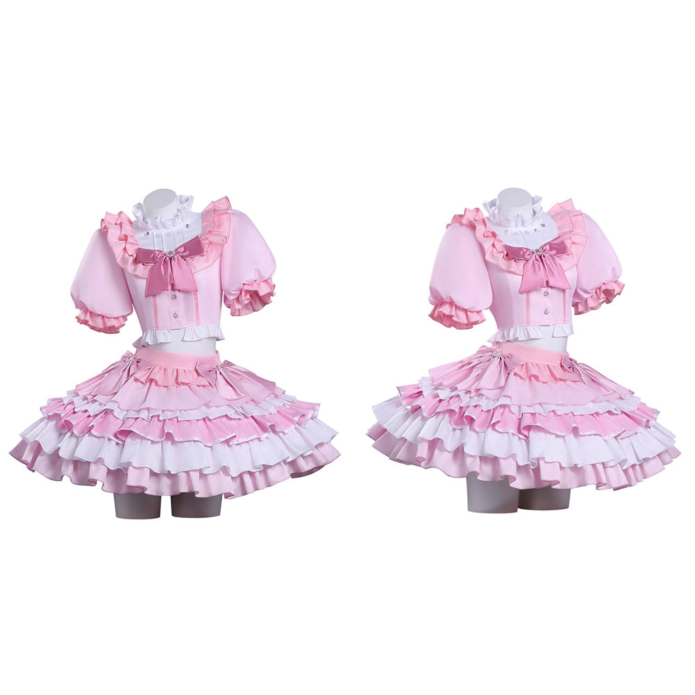 Madoka Kaname rosa Outfit Puella Magi Madoka Magica Madoka Cosplay Kostüm