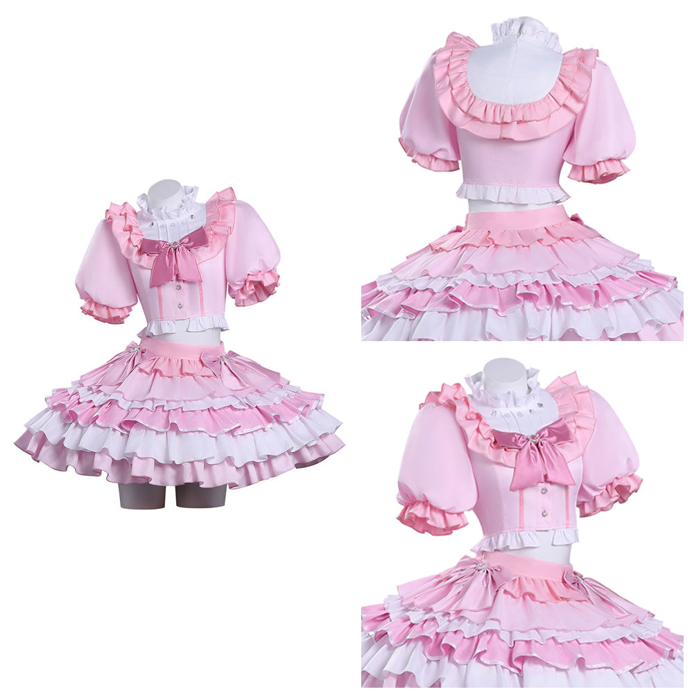 Madoka Kaname rosa Outfit Puella Magi Madoka Magica Madoka Cosplay Kostüm