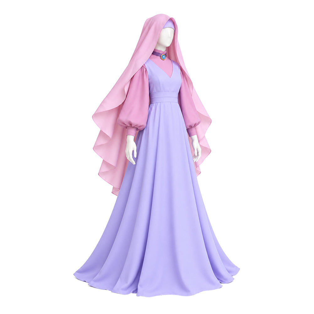 Maid Marian rosa lila Kostüm Set The Death of Robin Hood Maid Marian Cosplay Outfit