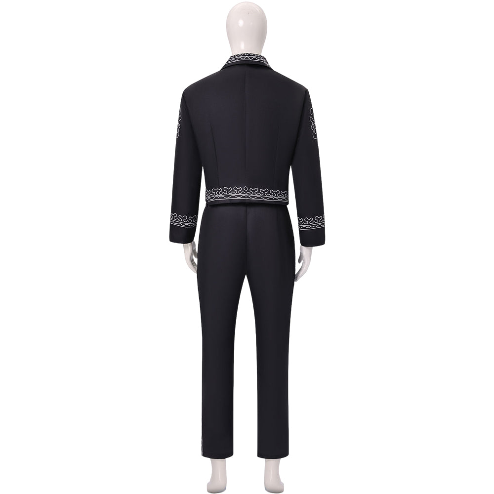 Mariachi Charro schwarz Kostüm Set Tag der Toten Kostüm Suit Cosplay Outfit