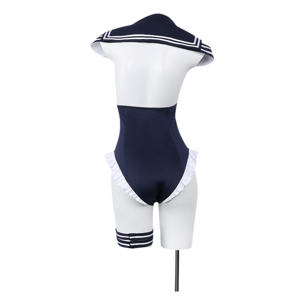 Marin Kitagawa weiß blau Kostüm Set My Dress-Up Darling Marin Kitagawa Cosplay Outfit