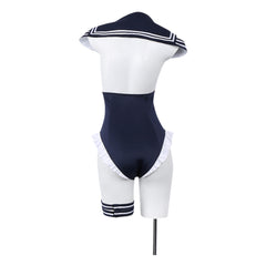 Marin Kitagawa weiß blau Kostüm Set My Dress-Up Darling Marin Kitagawa Cosplay Outfit