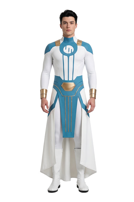 Mark Grayson weiß Jumpsuit Invincible Cosplay Outfit